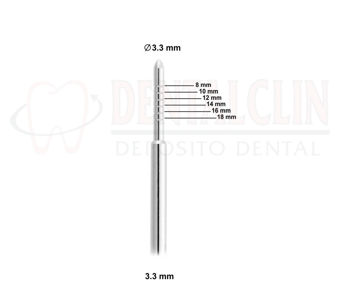 OSTEOTOMO DILATADOR-EXPANSOR RECTO 3,3 mm